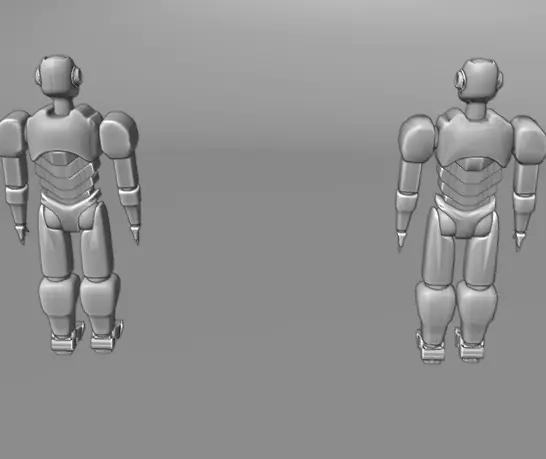 Sentinel-01 Modular SciFi Robot Rigged Textured Low-poly 3D model_1