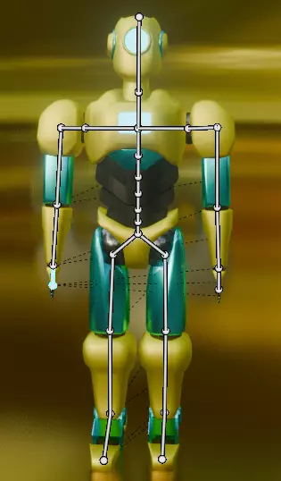 Sentinel-01 Modular SciFi Robot Rigged Textured Low-poly 3D model_16