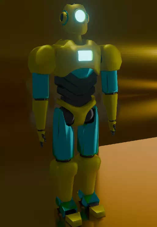 Sentinel-01 Modular SciFi Robot Rigged Textured Low-poly 3D model_18