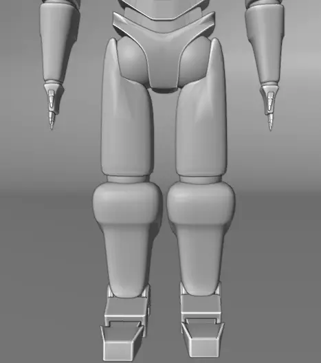 Sentinel-01 Modular SciFi Robot Rigged Textured Low-poly 3D model_3