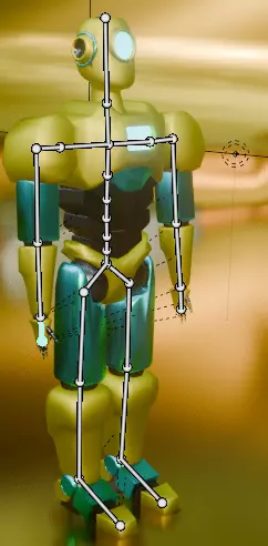 Sentinel-01 Modular SciFi Robot Rigged Textured Low-poly 3D model_15