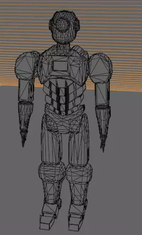 Sentinel-01 Modular SciFi Robot Rigged Textured Low-poly 3D model_12