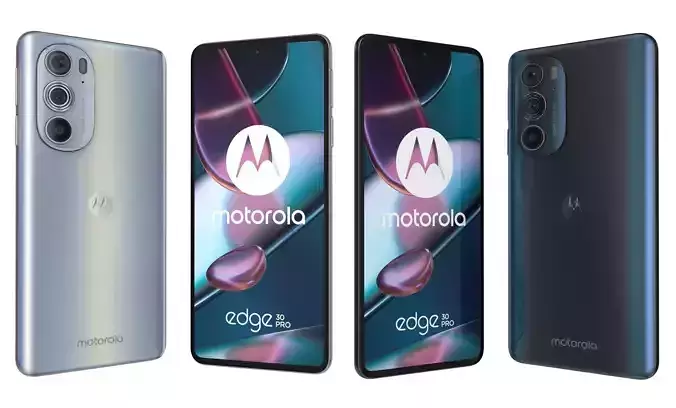 Motorola Edge 30 Pro Cosmos Blue And Stardust White High Poly
