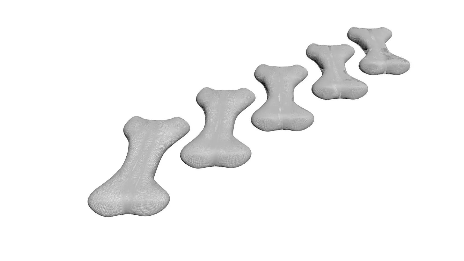 Gummy Bones Set 3D model_20