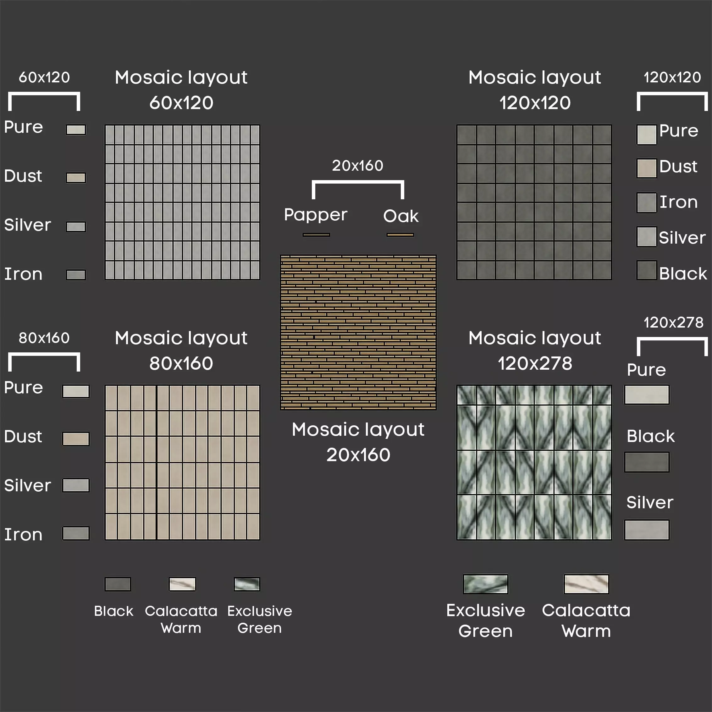 Italon Avantgarde Tile Material Collection -Set of 23 Texture_6