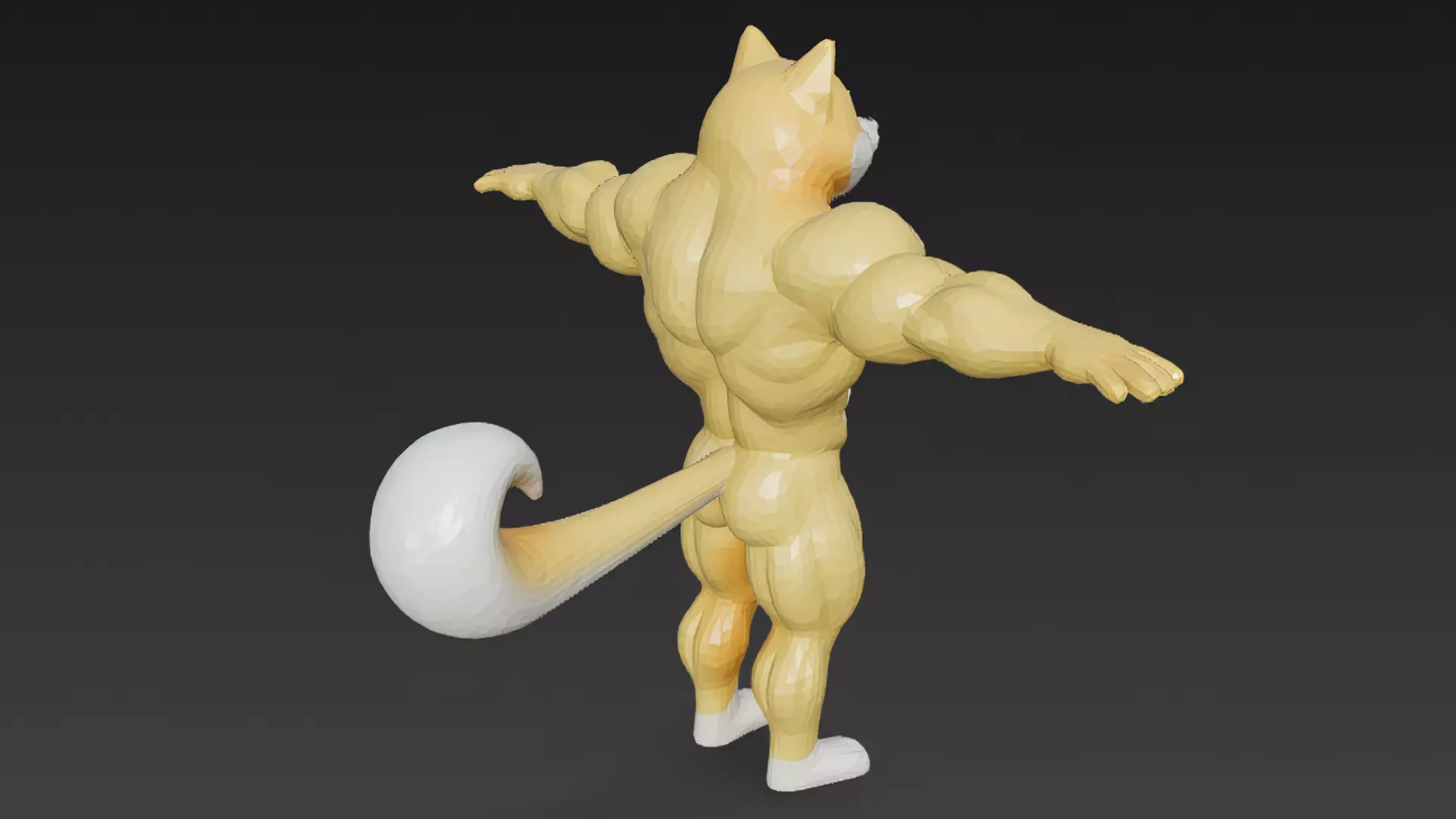 Cartoon Muscular Dog Pack 3D Models Low-poly 3D model_20