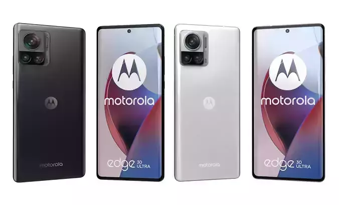 Motorola Edge 30 Ultra Black And White High Poly