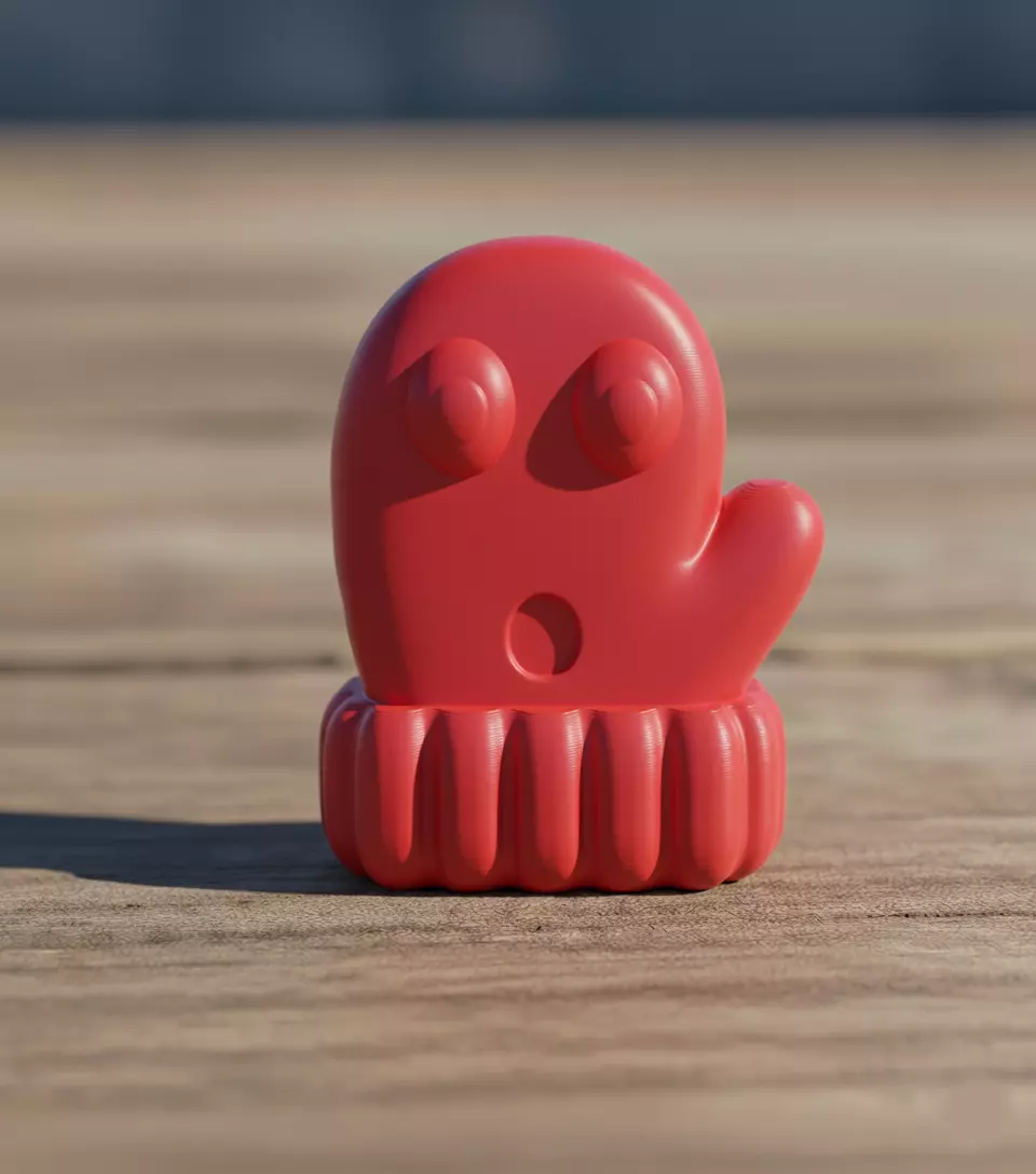 shocked face 3D print model_0