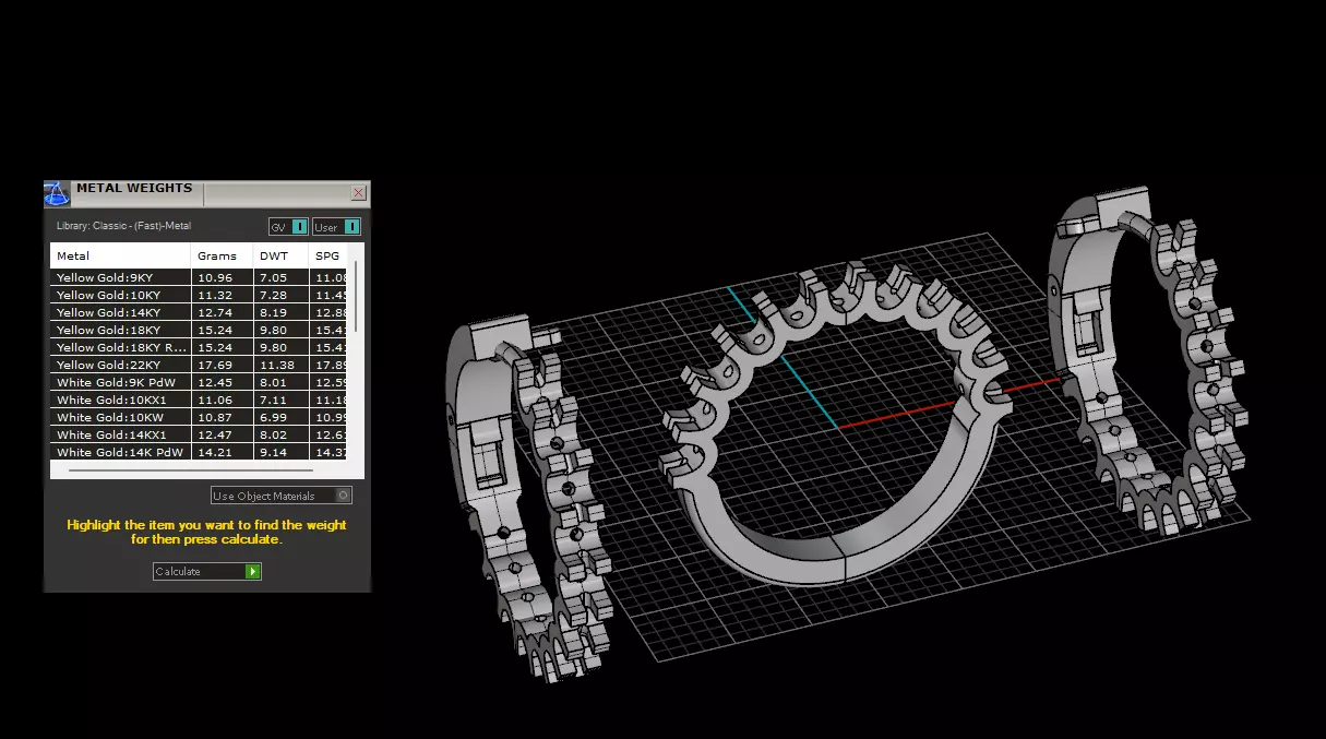 Stone caste set 3D print model_11