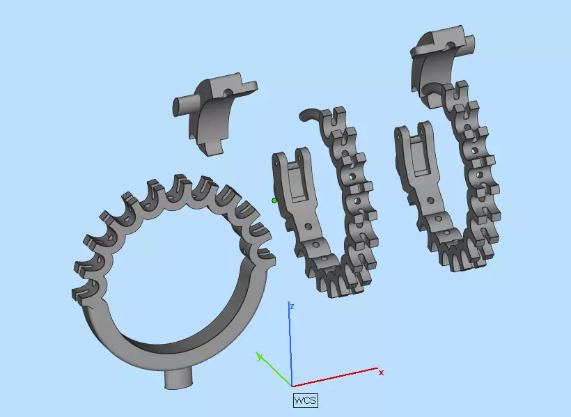 Stone caste set 3D print model_10