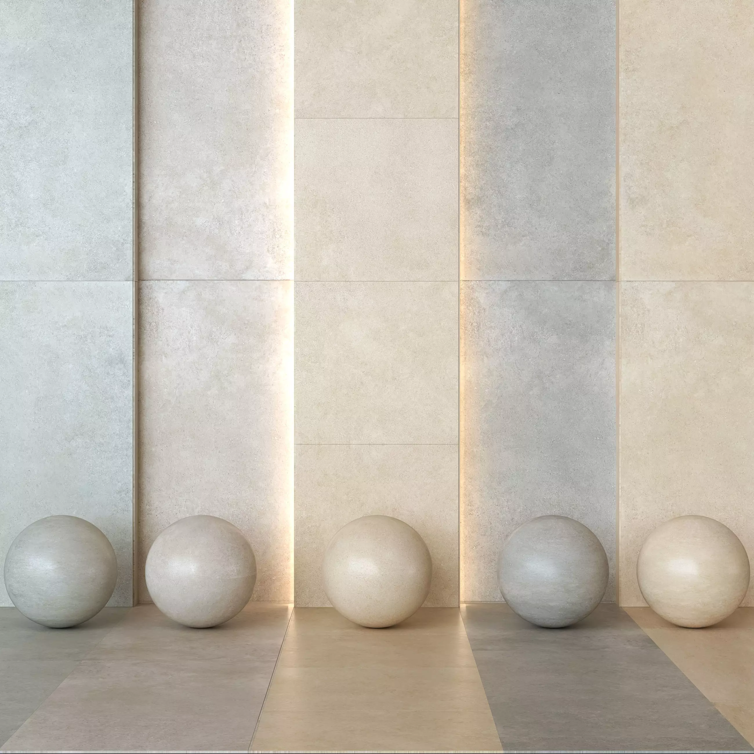Keope Grace Limestone Effect Tile - 4 Colors -Set of 24 Texture_1