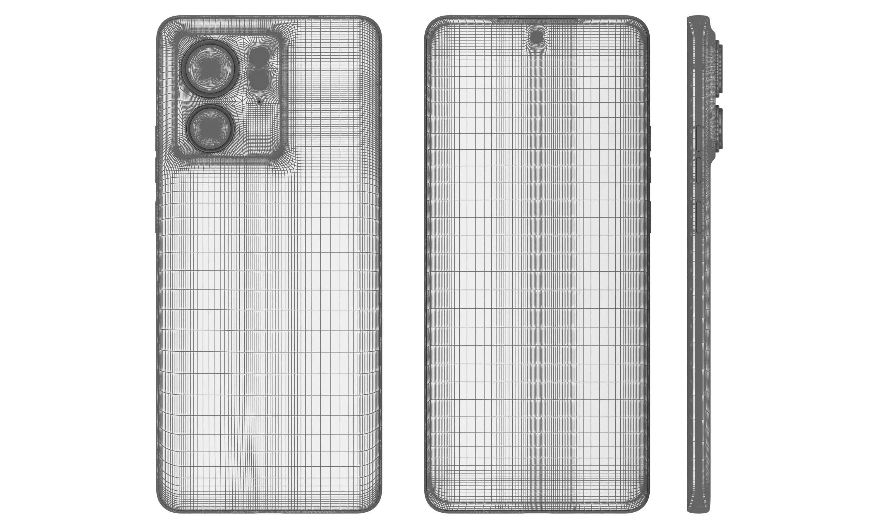 Motorola Edge 40 All Colors High Poly 3D model_37