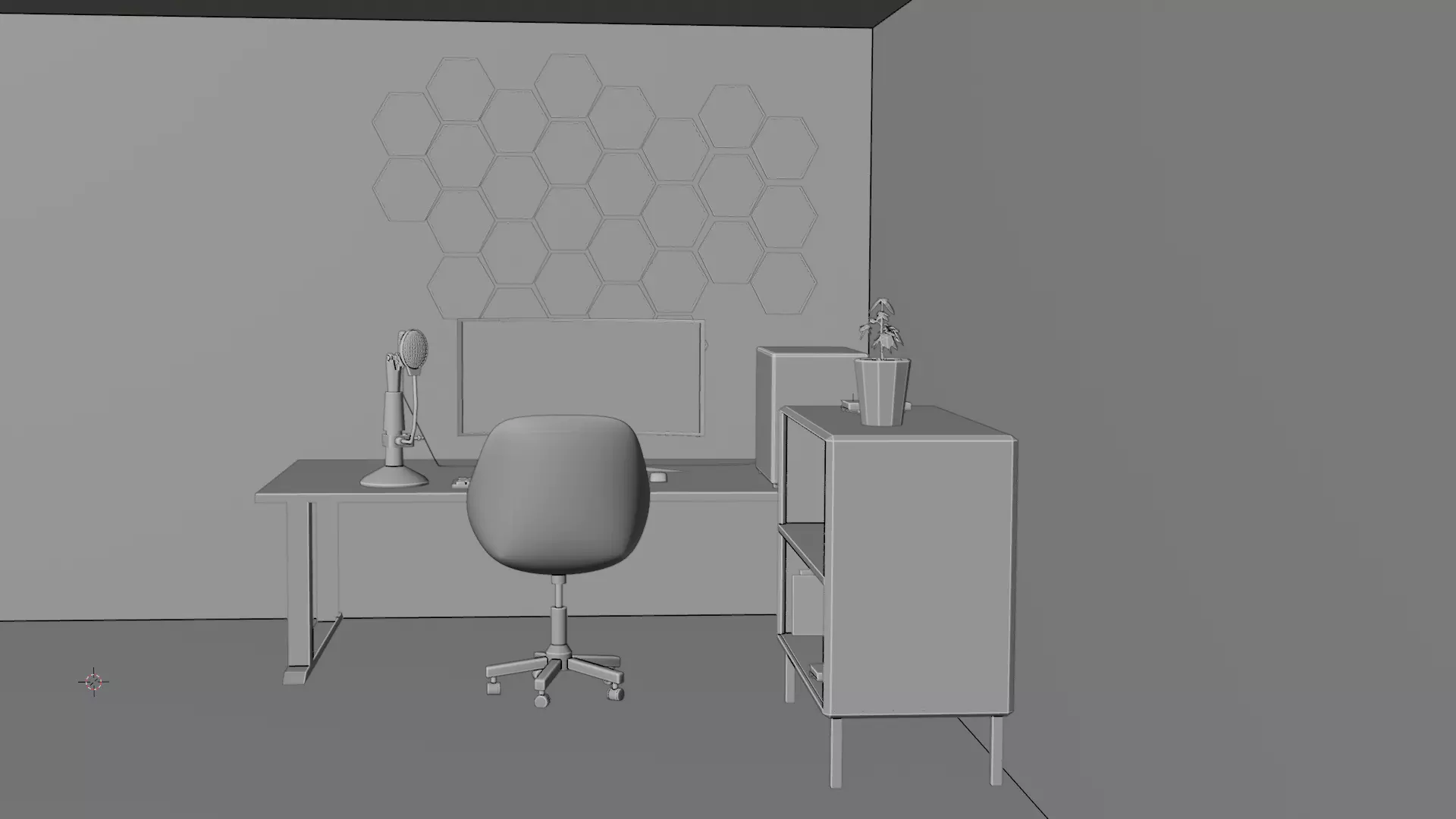 Modern Gaming Room 3D Scene - Realistic Interior Design Low-poly 3D model_5