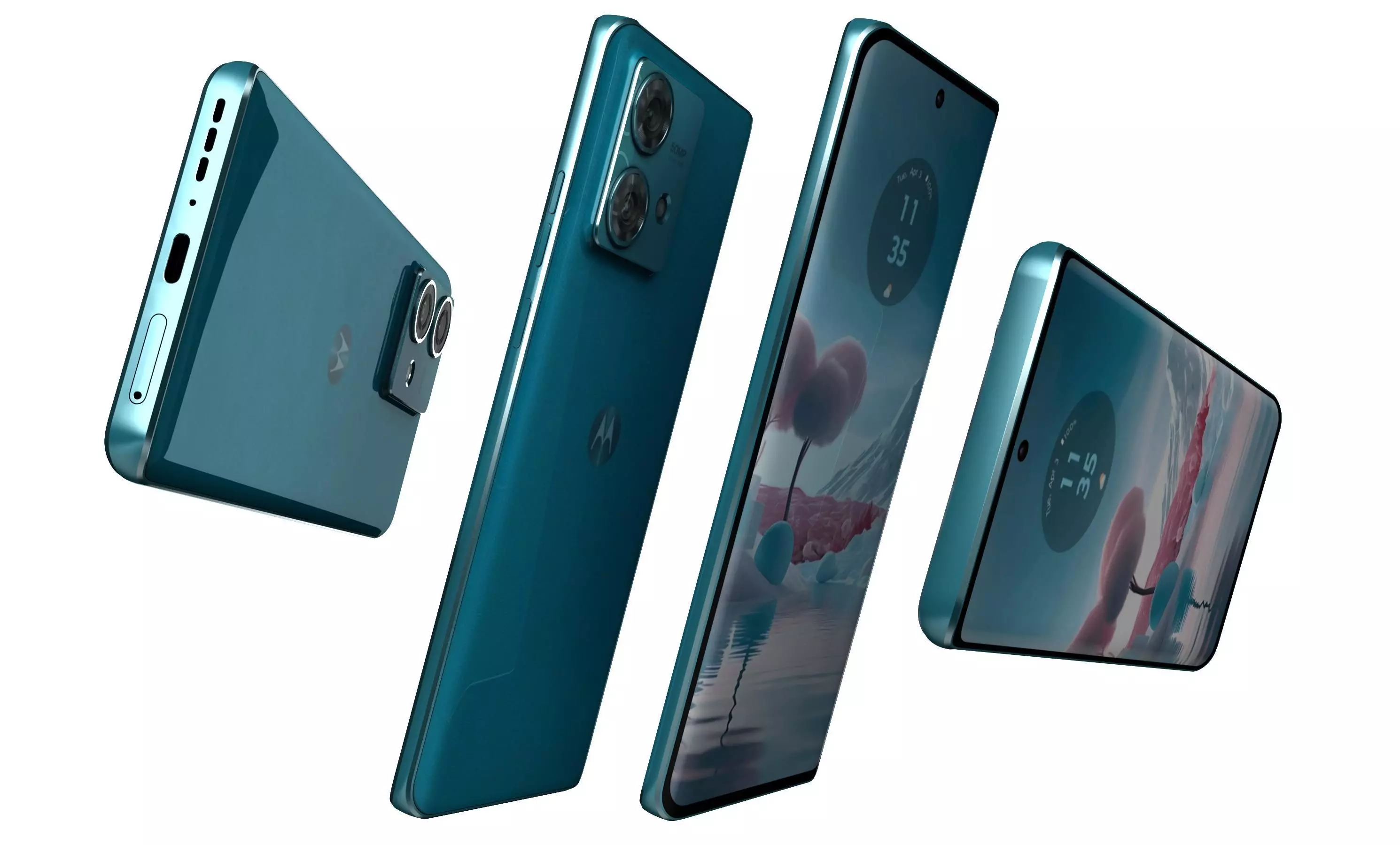 Motorola Edge 40 Neo Blue High Poly 3D model_6