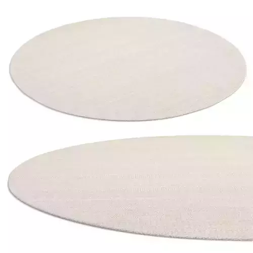 Zubair Wool Rug Natural Round