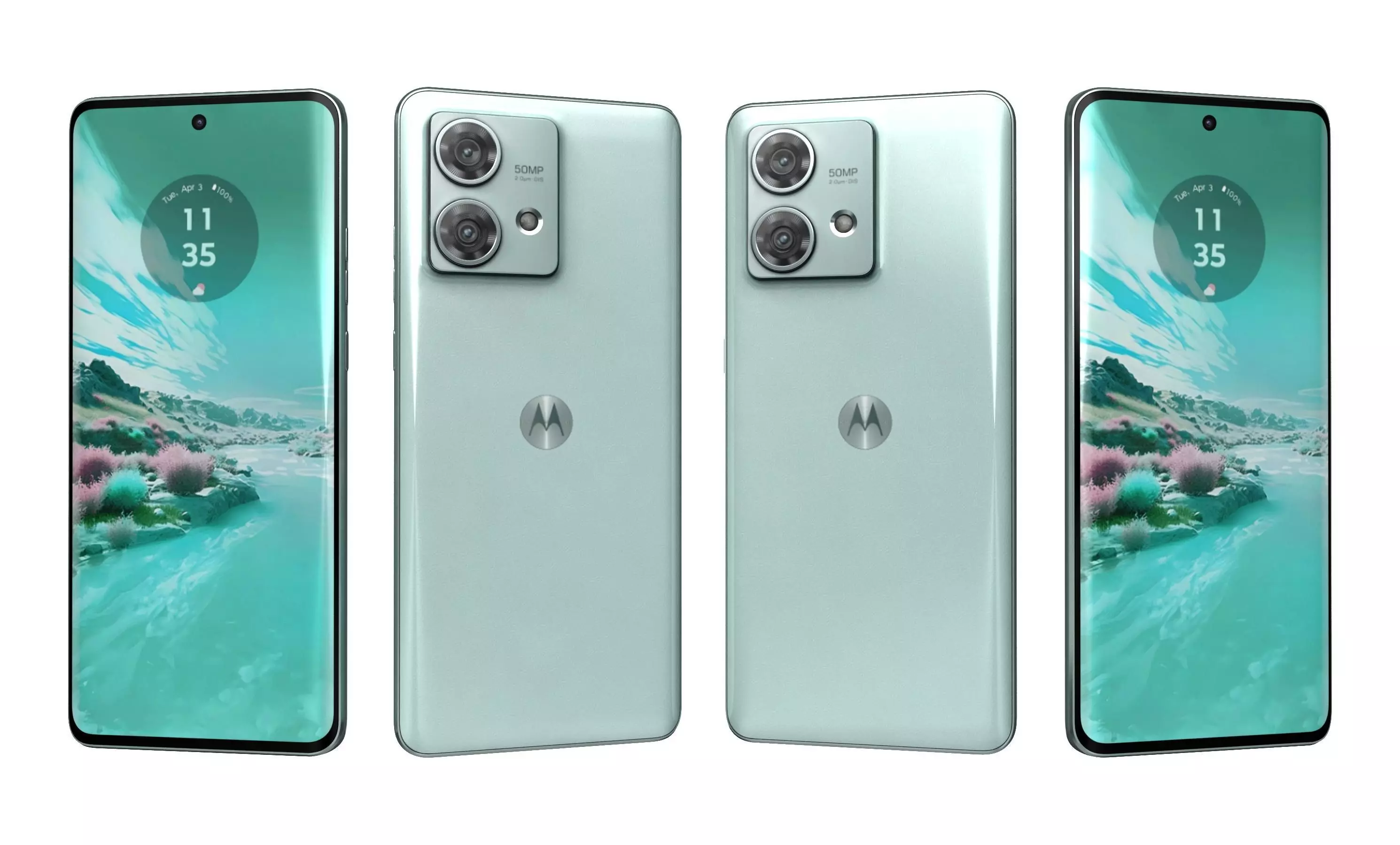 Motorola Edge 40 Neo All Colors High Poly 3D model_7