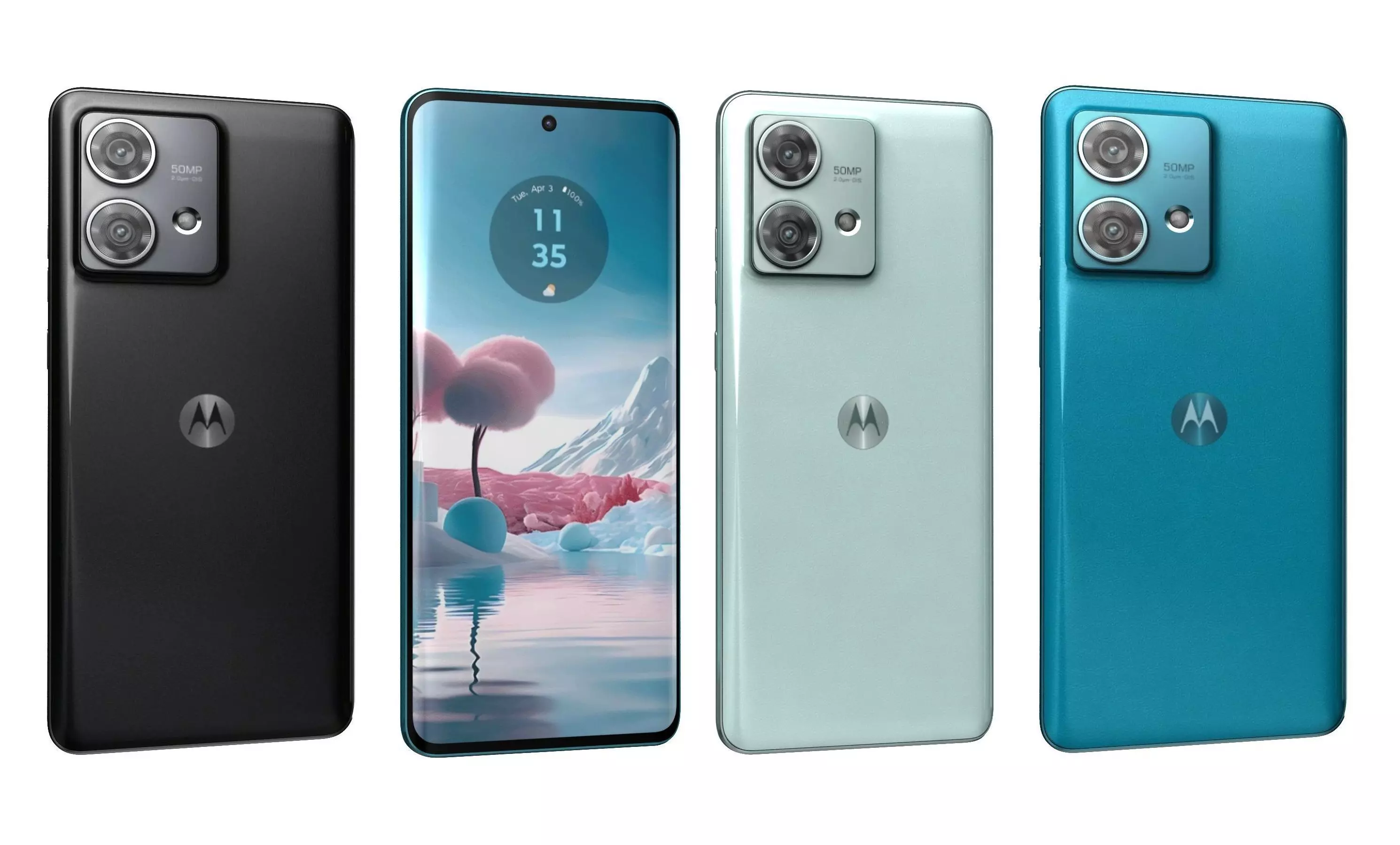 Motorola Edge 40 Neo All Colors High Poly 3D model_0