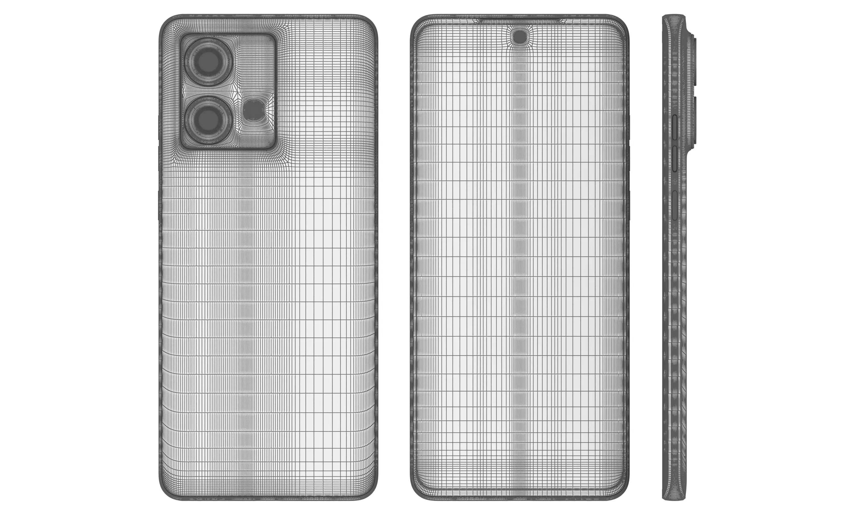 Motorola Edge 40 Neo All Colors High Poly 3D model_13