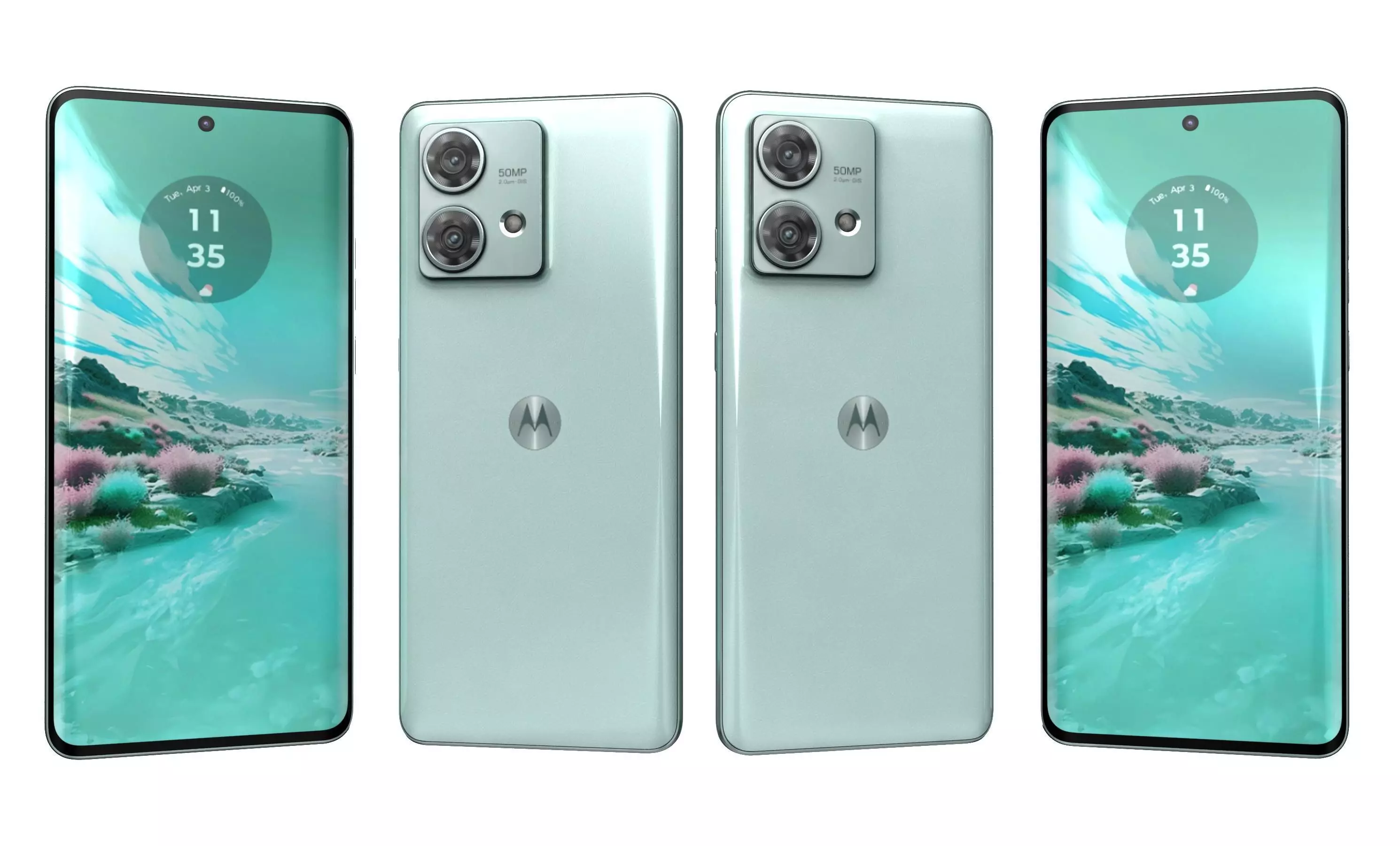 Motorola Edge 40 Neo All Colors High Poly 3D model_9