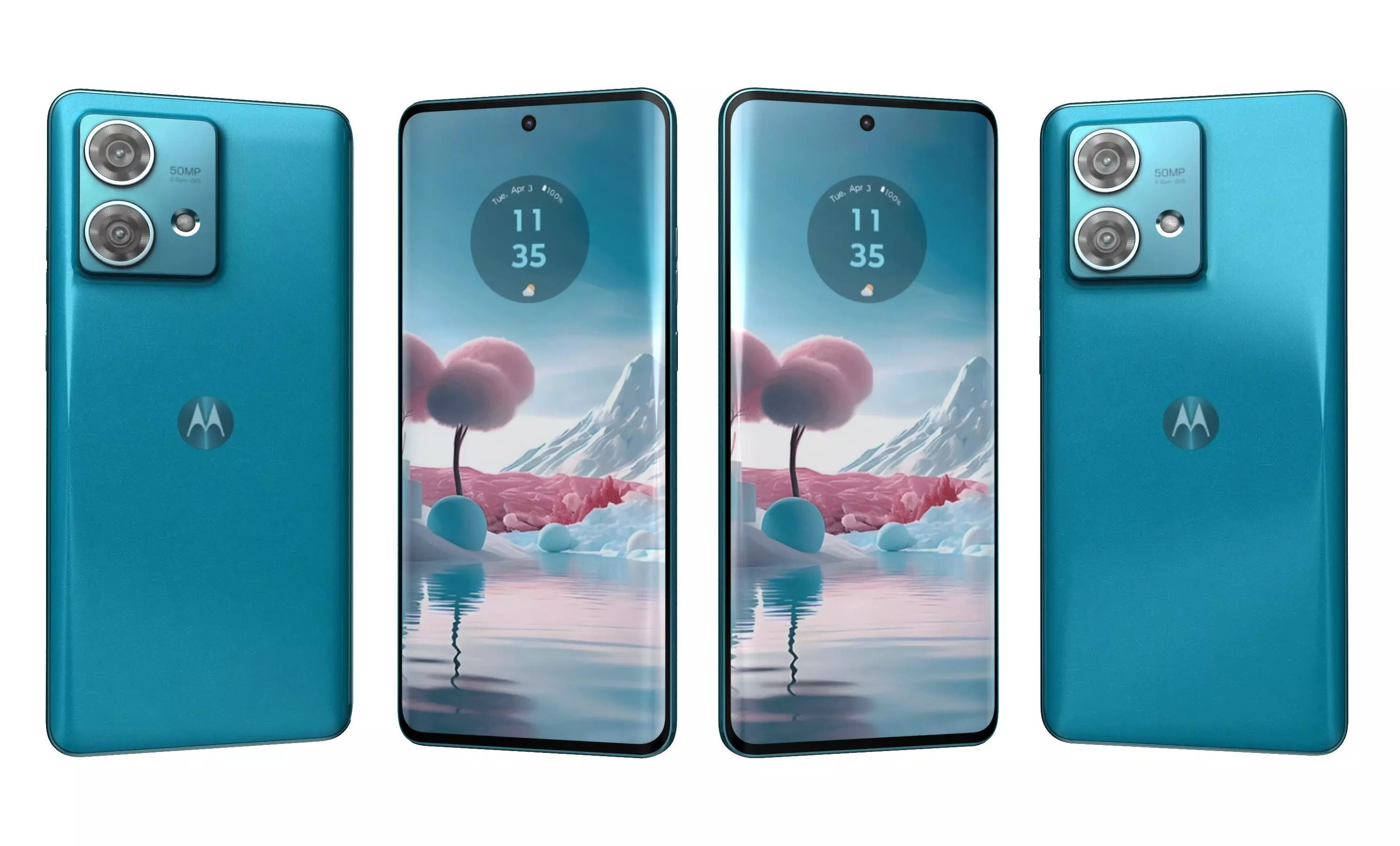 Motorola Edge 40 Neo All Colors High Poly 3D model_5