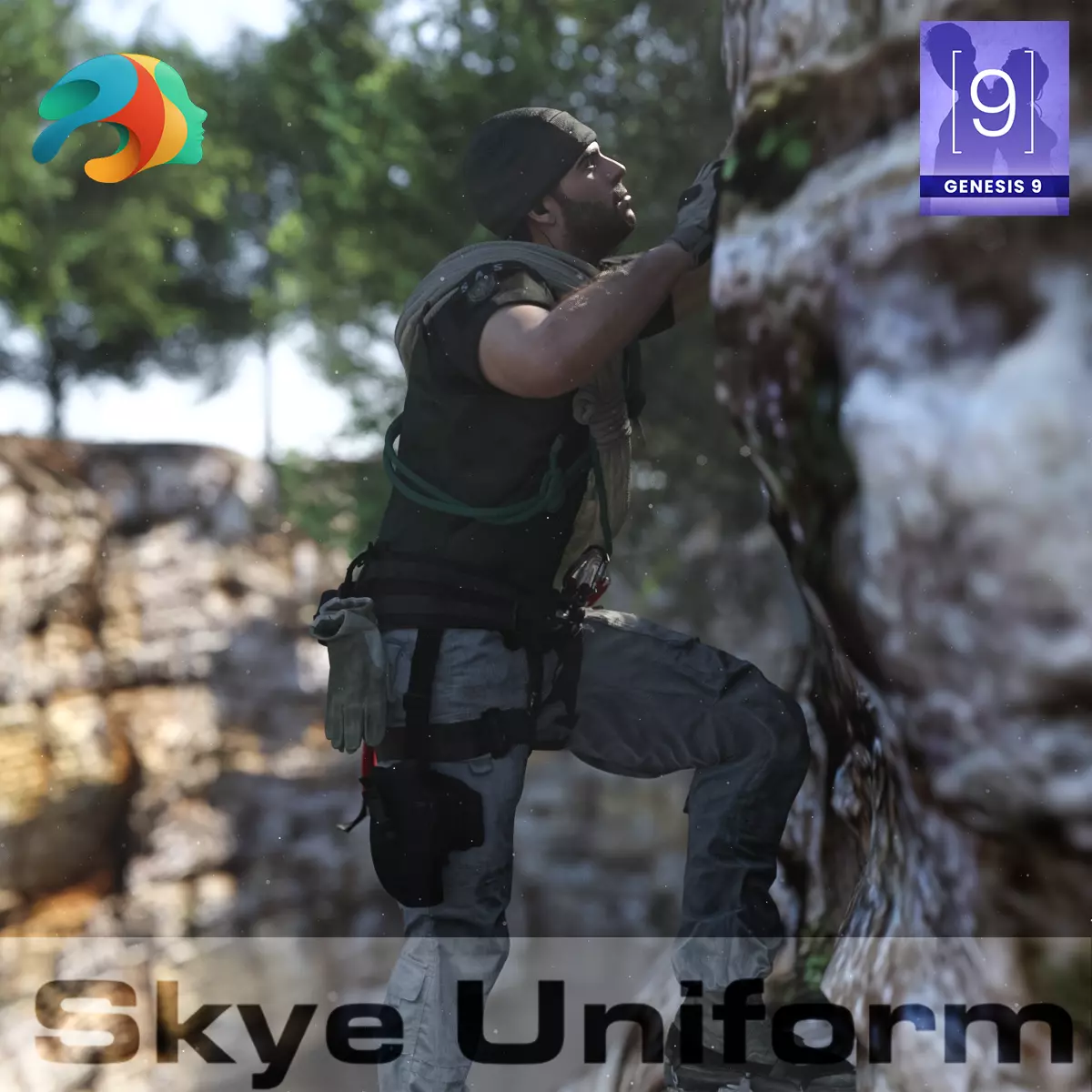 Skye Uniform dForce for Genesis 9 3D model