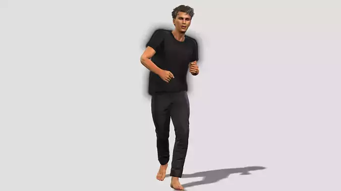 Young Man Character Fully Rigged and Textured