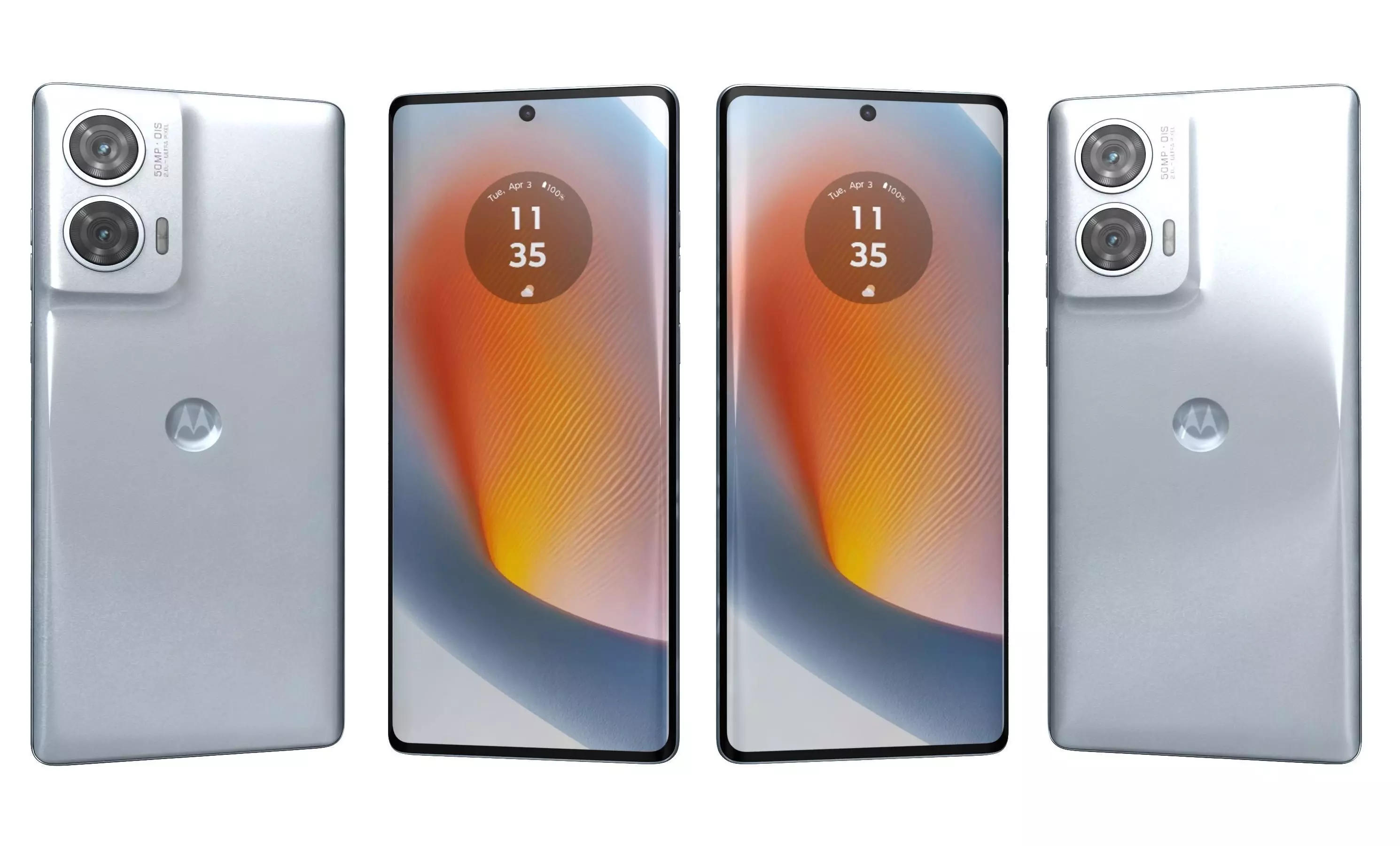 Motorola Edge 50 Fusion White High Poly 3D model_0