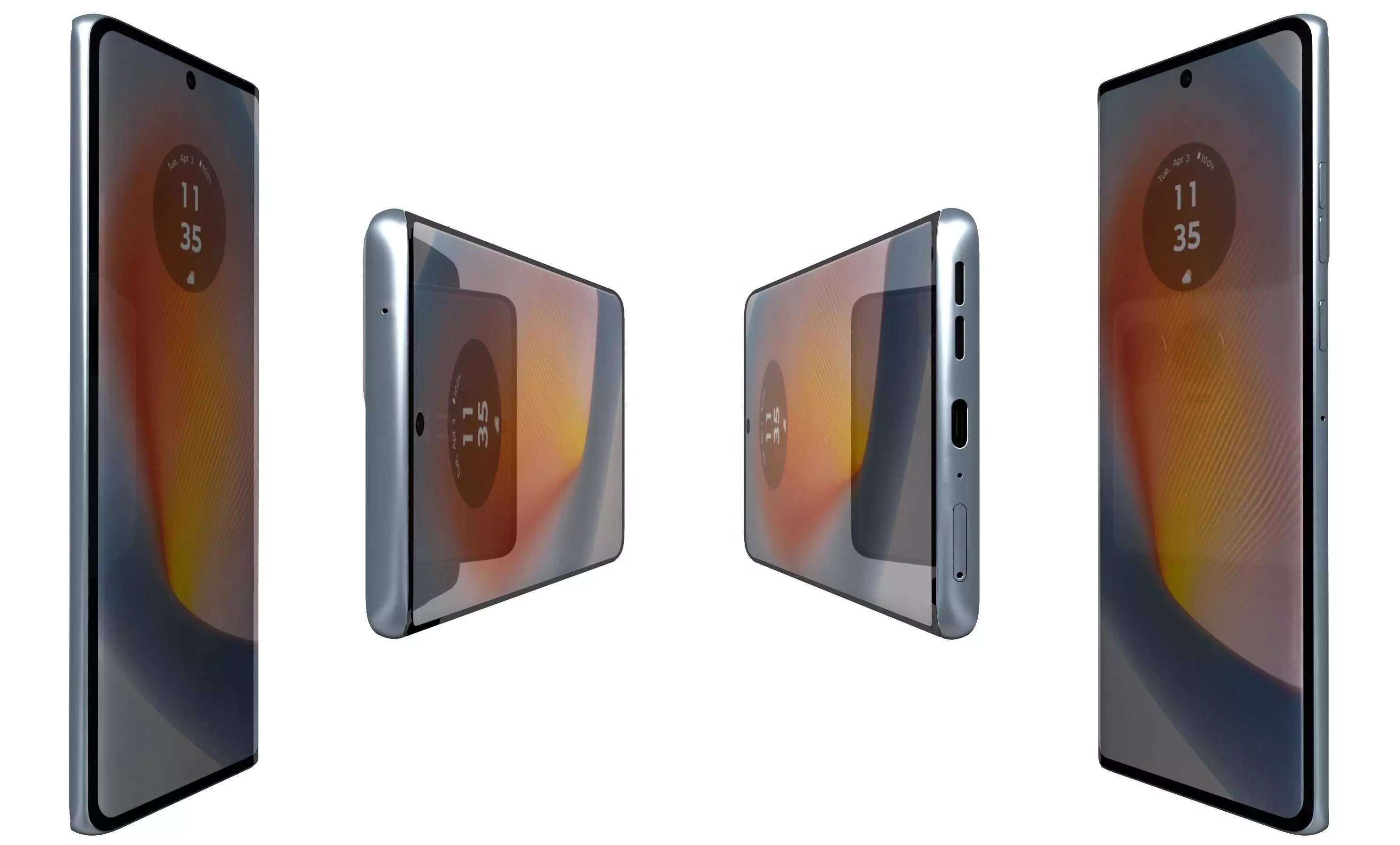 Motorola Edge 50 Fusion White High Poly 3D model_2