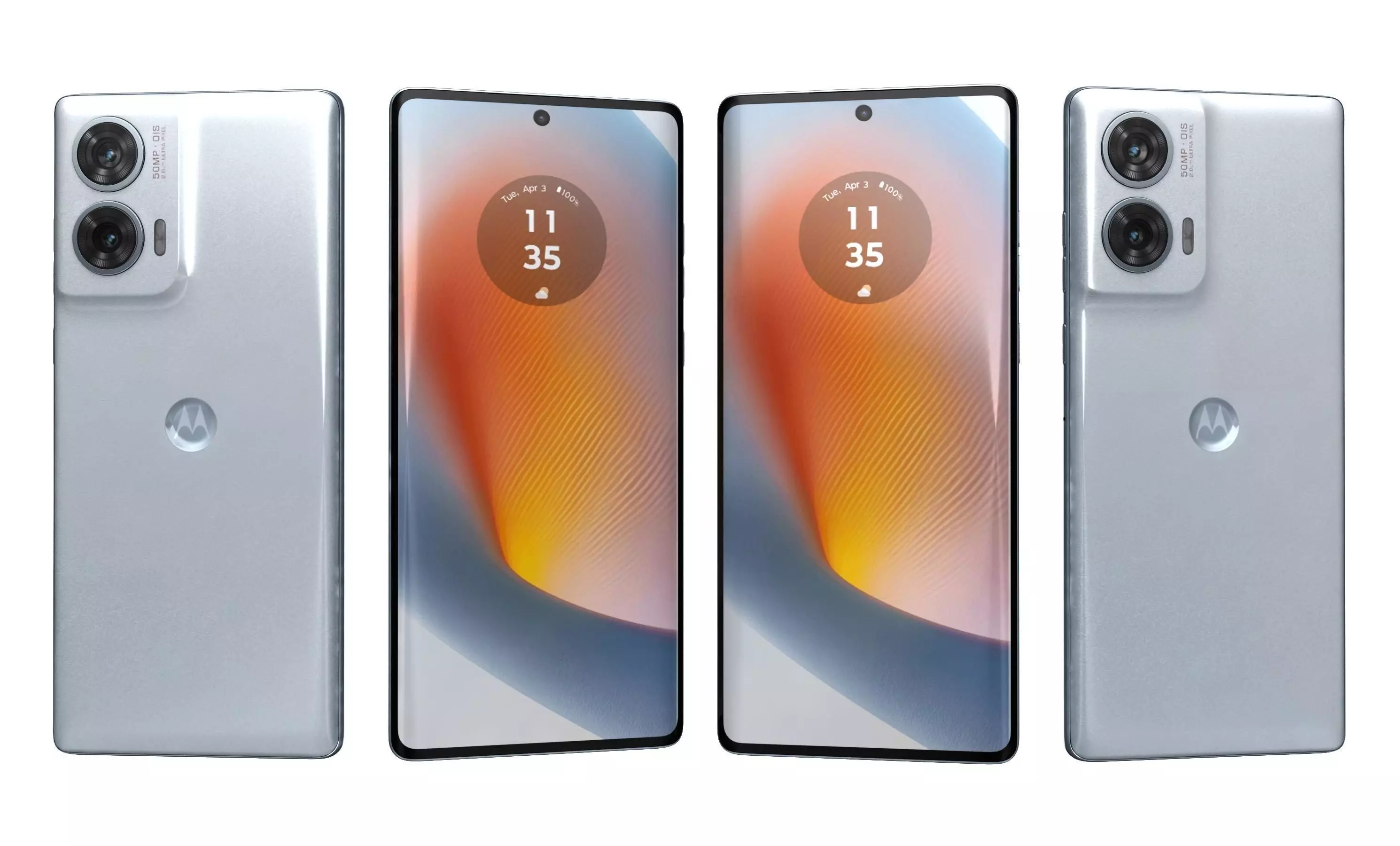 Motorola Edge 50 Fusion White High Poly 3D model_27