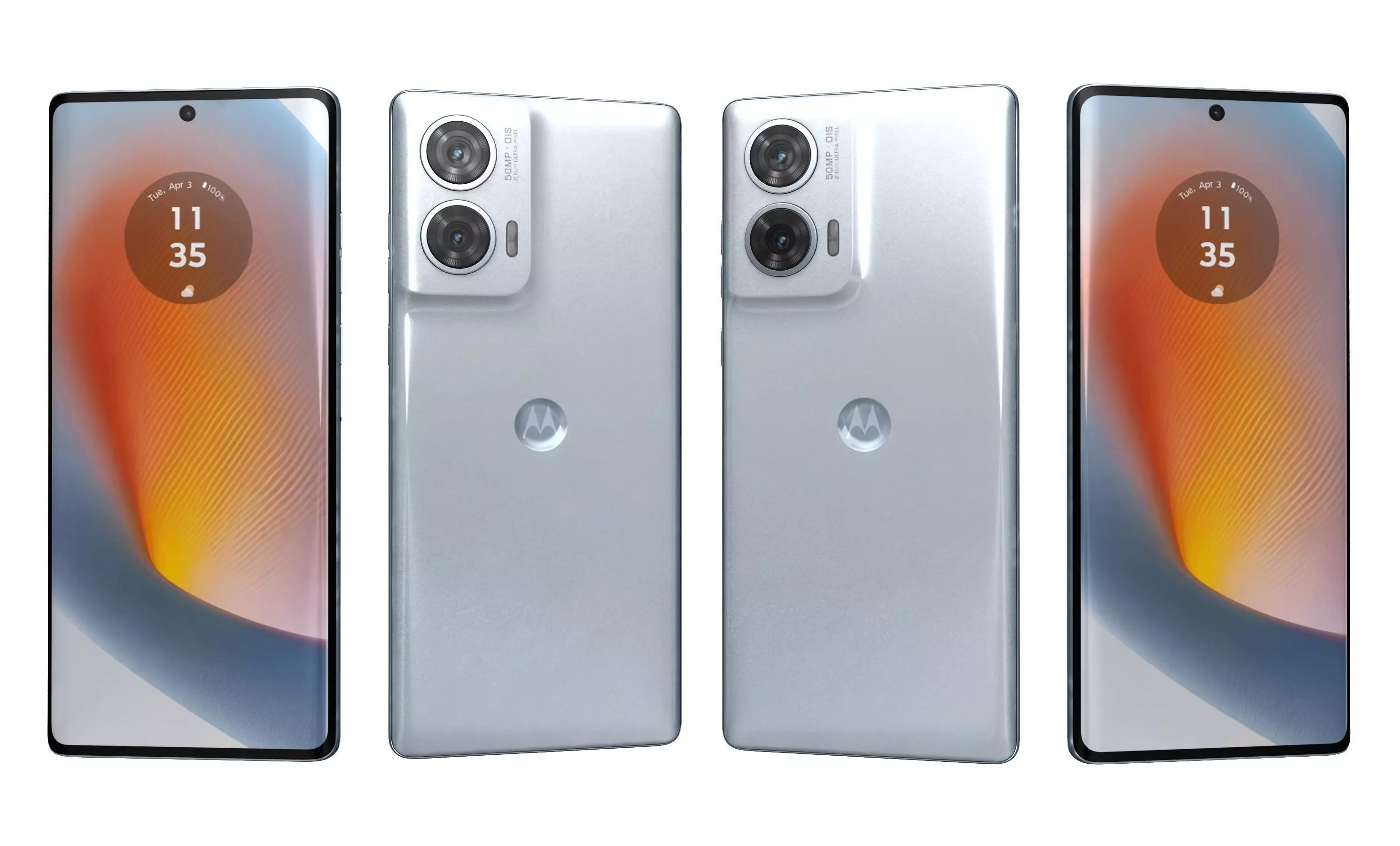 Motorola Edge 50 Fusion White High Poly 3D model_25