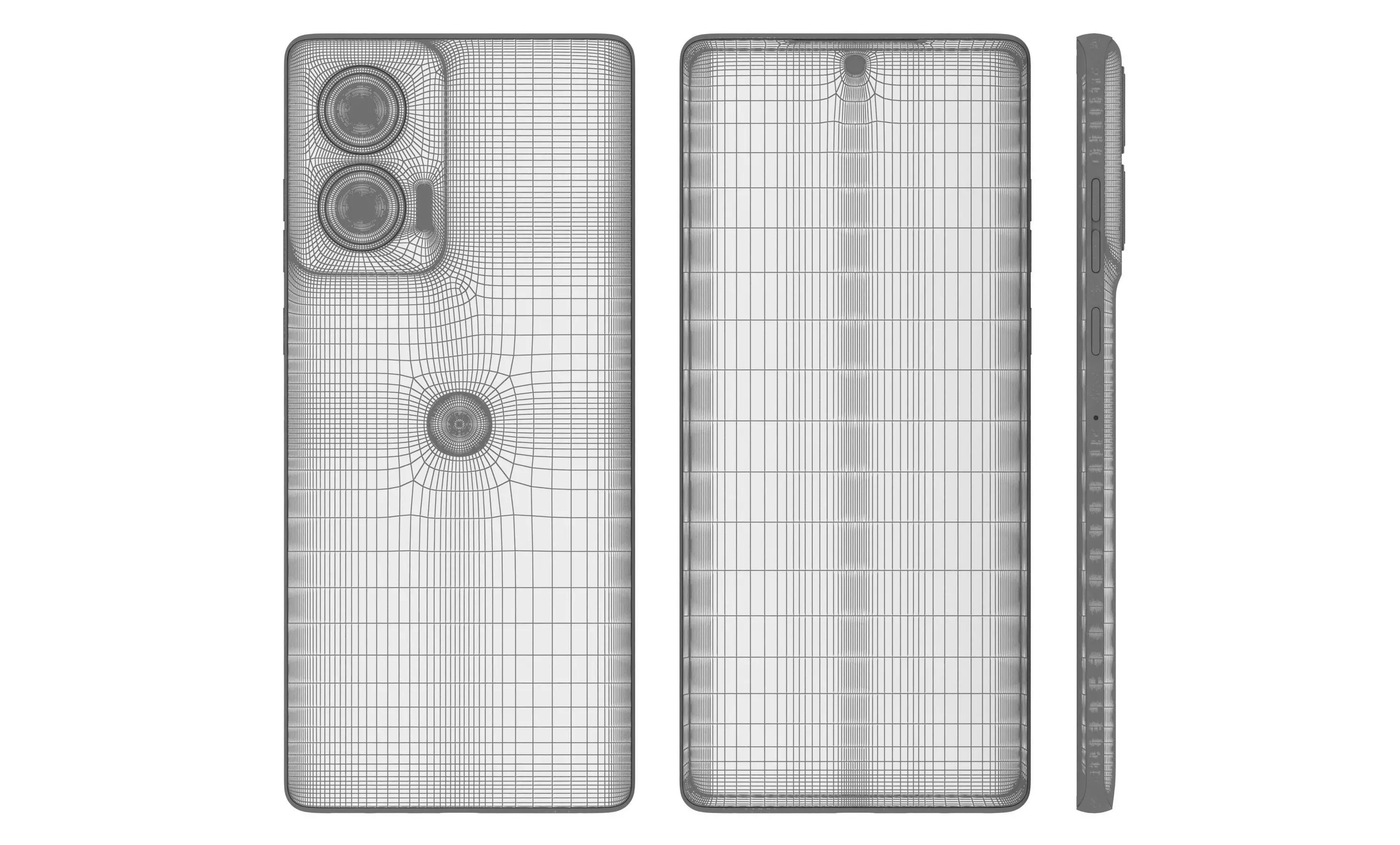 Motorola Edge 50 Fusion White High Poly 3D model_12