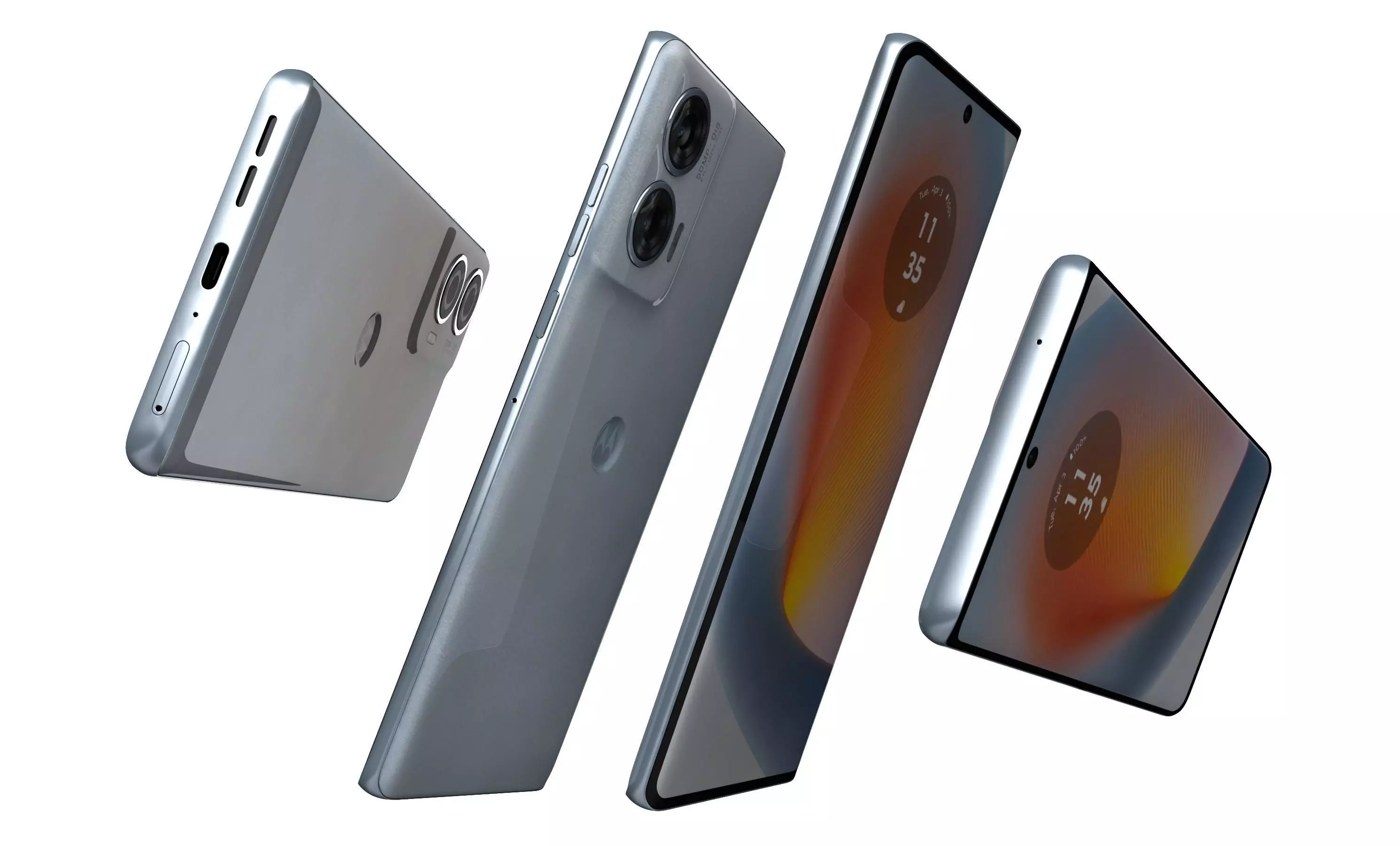 Motorola Edge 50 Fusion White High Poly 3D model_5