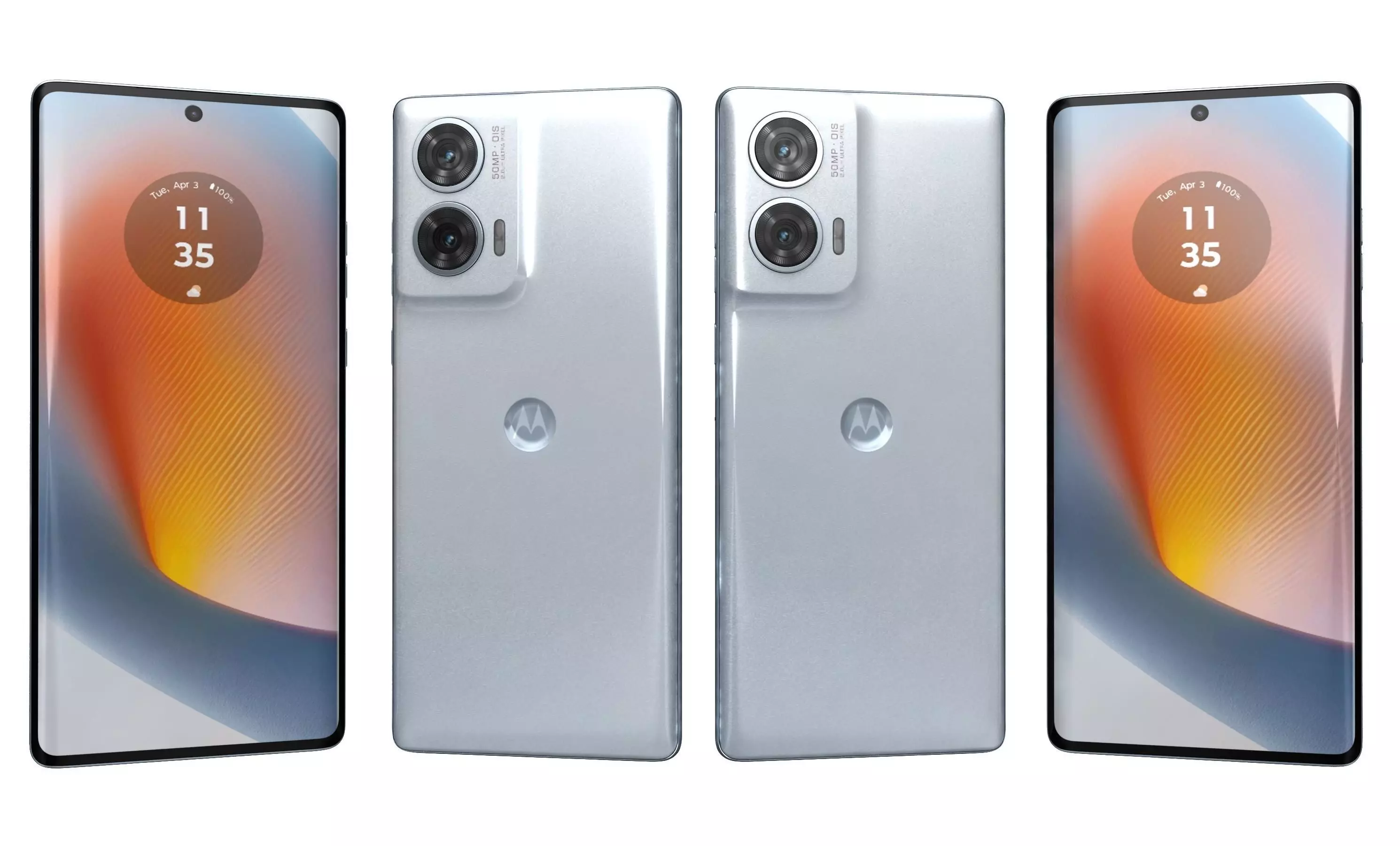 Motorola Edge 50 Fusion White High Poly 3D model_10