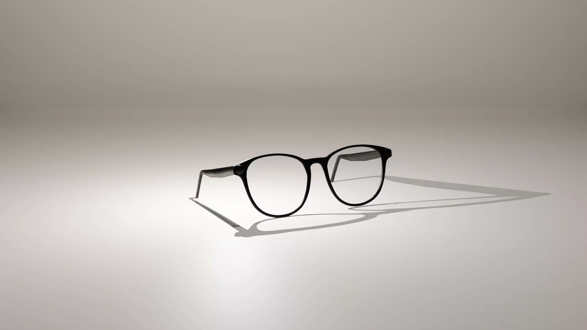 Glasses Low-poly 3D model_0