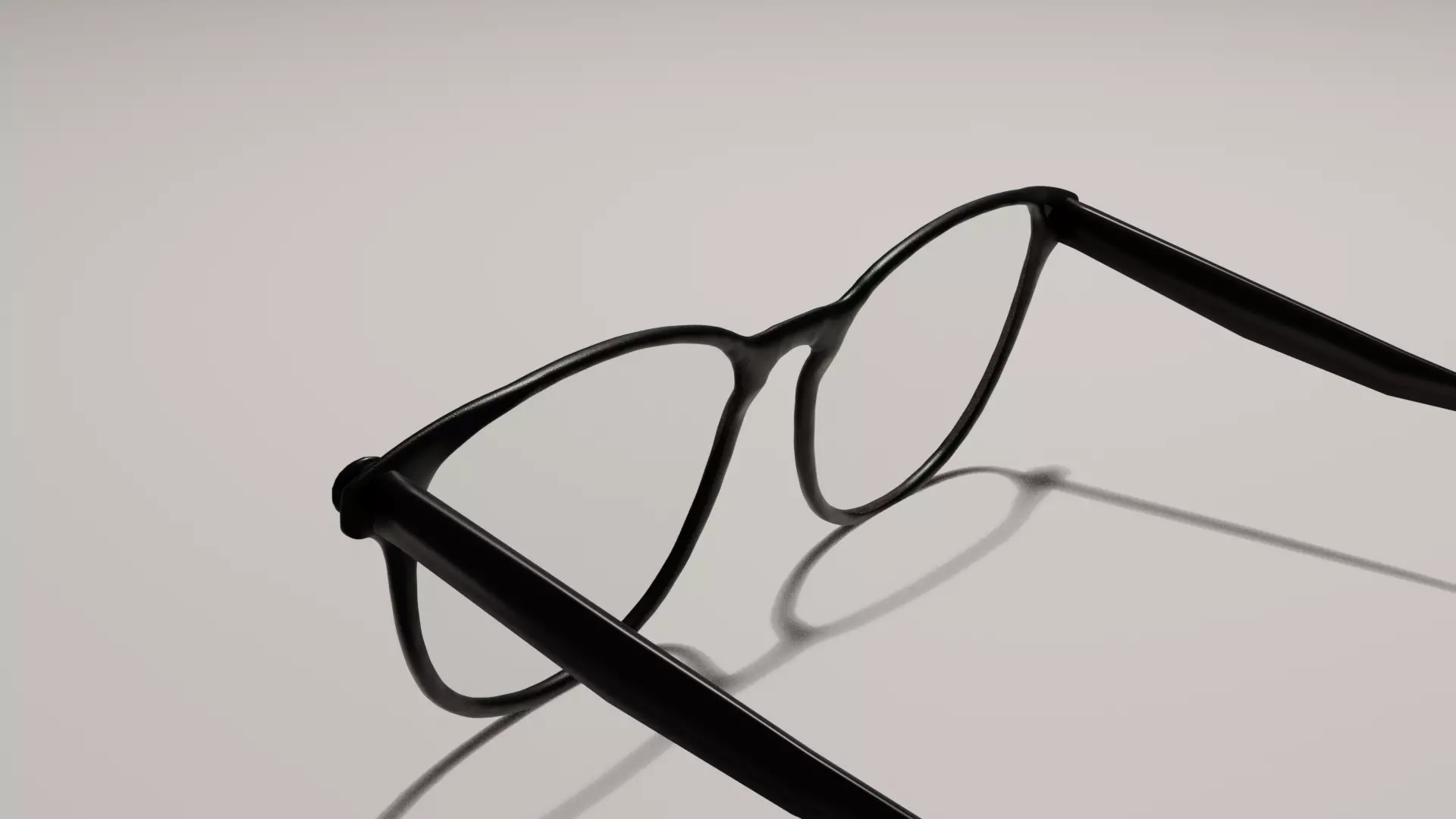Glasses Low-poly 3D model_2