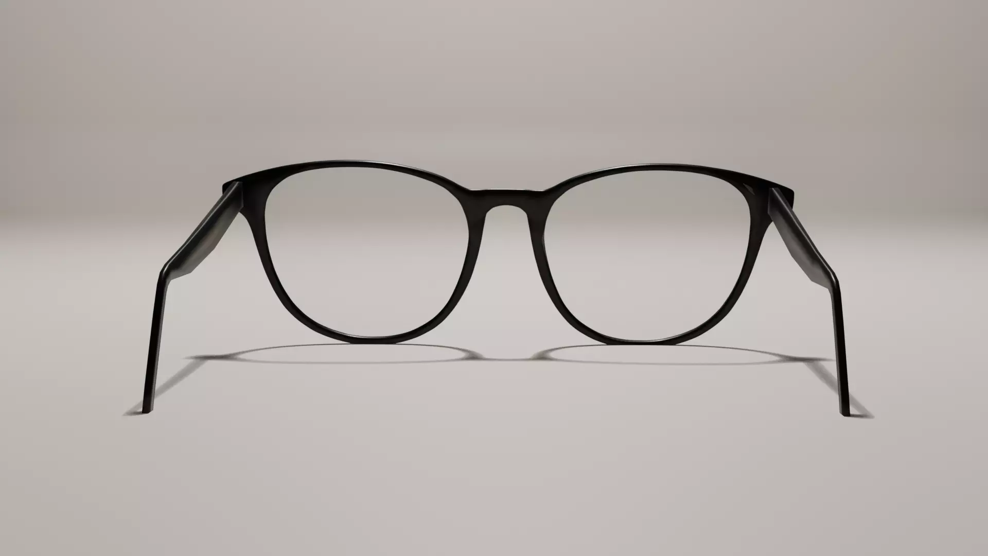 Glasses Low-poly 3D model_4