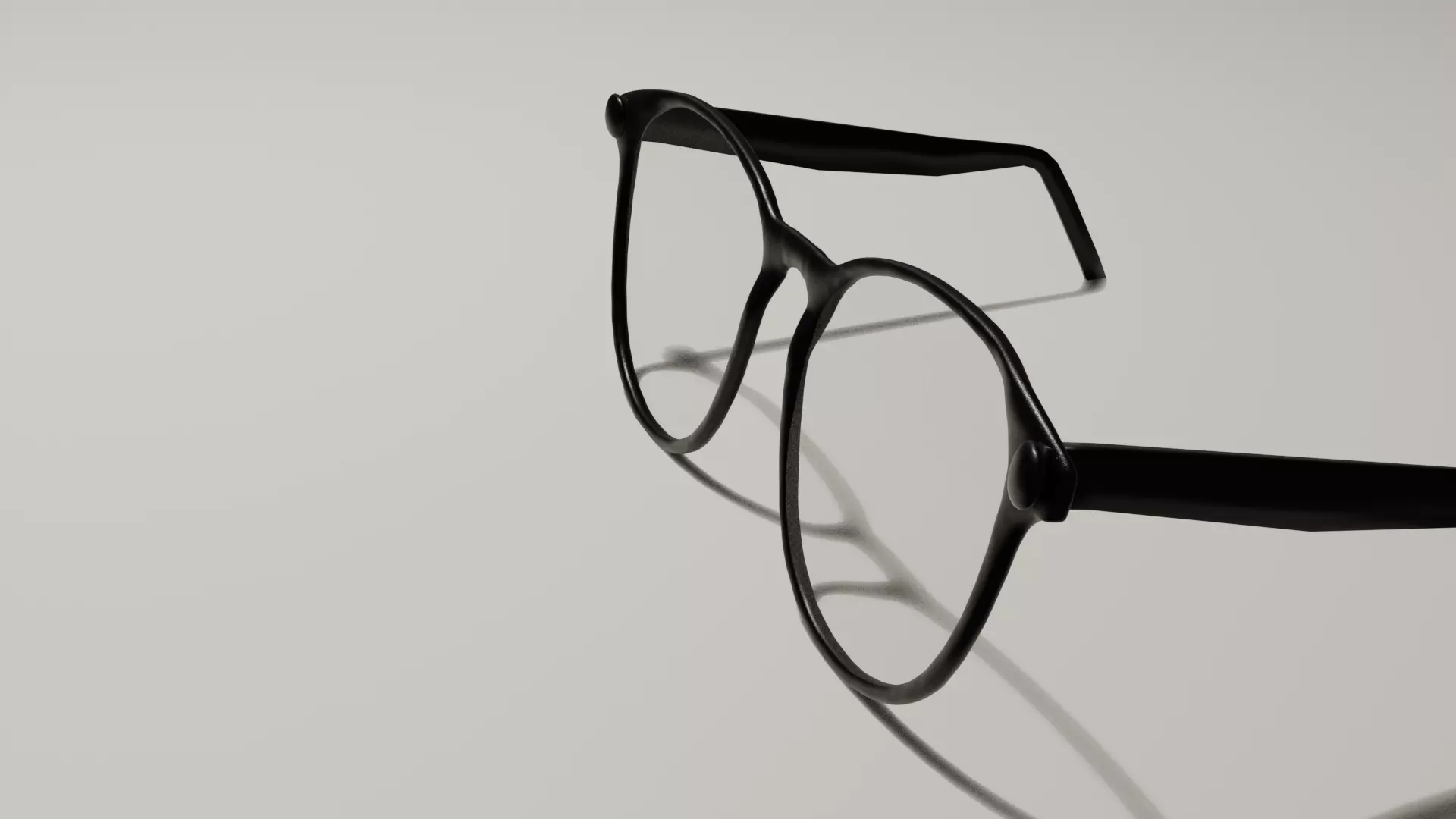 Glasses Low-poly 3D model_3