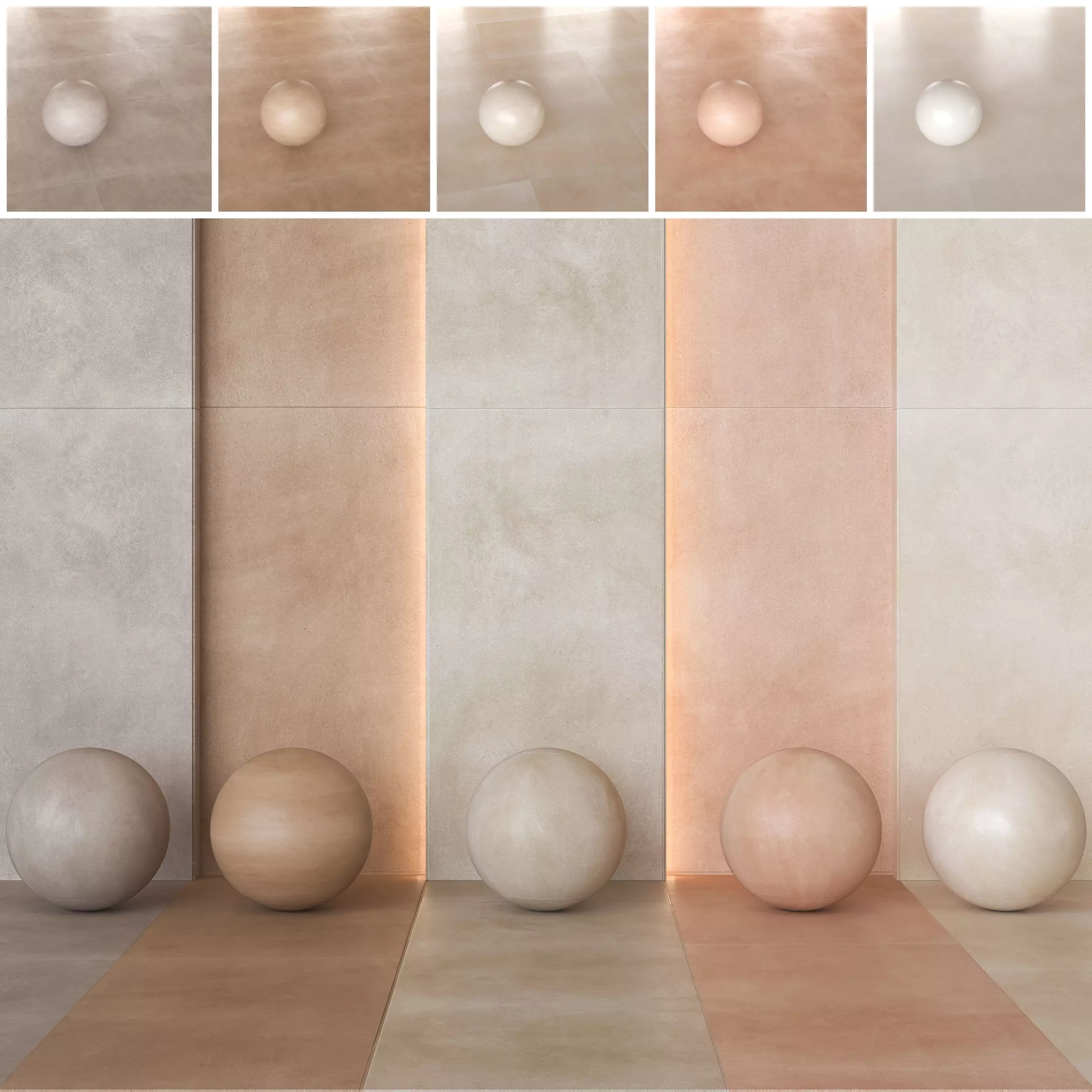 Marazzi Slow Handmade Concrete Look Tile - 3D Ink -Set of 27 Texture_0