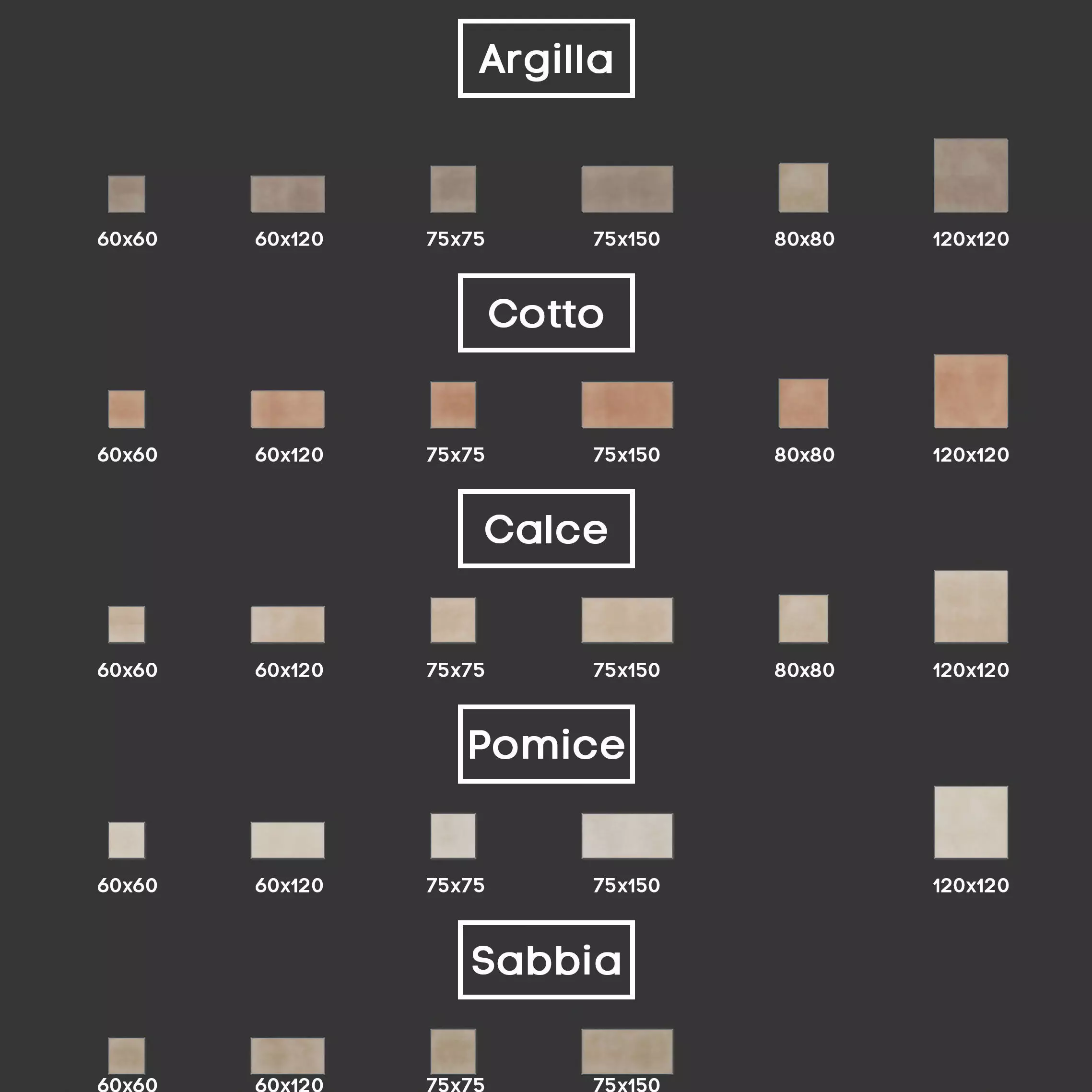 Marazzi Slow Handmade Concrete Look Tile - 3D Ink -Set of 27 Texture_6