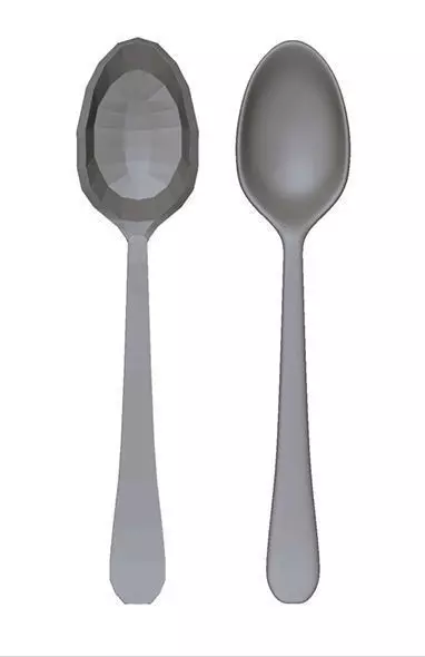 Spoon two spoons Free 3D model