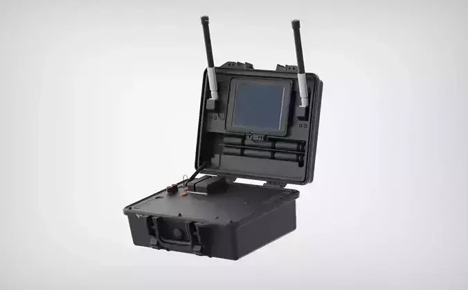 DJI AEROSCOPE DRONE DETECTION MOBILE RIG STL 3MF HD TEXTURES