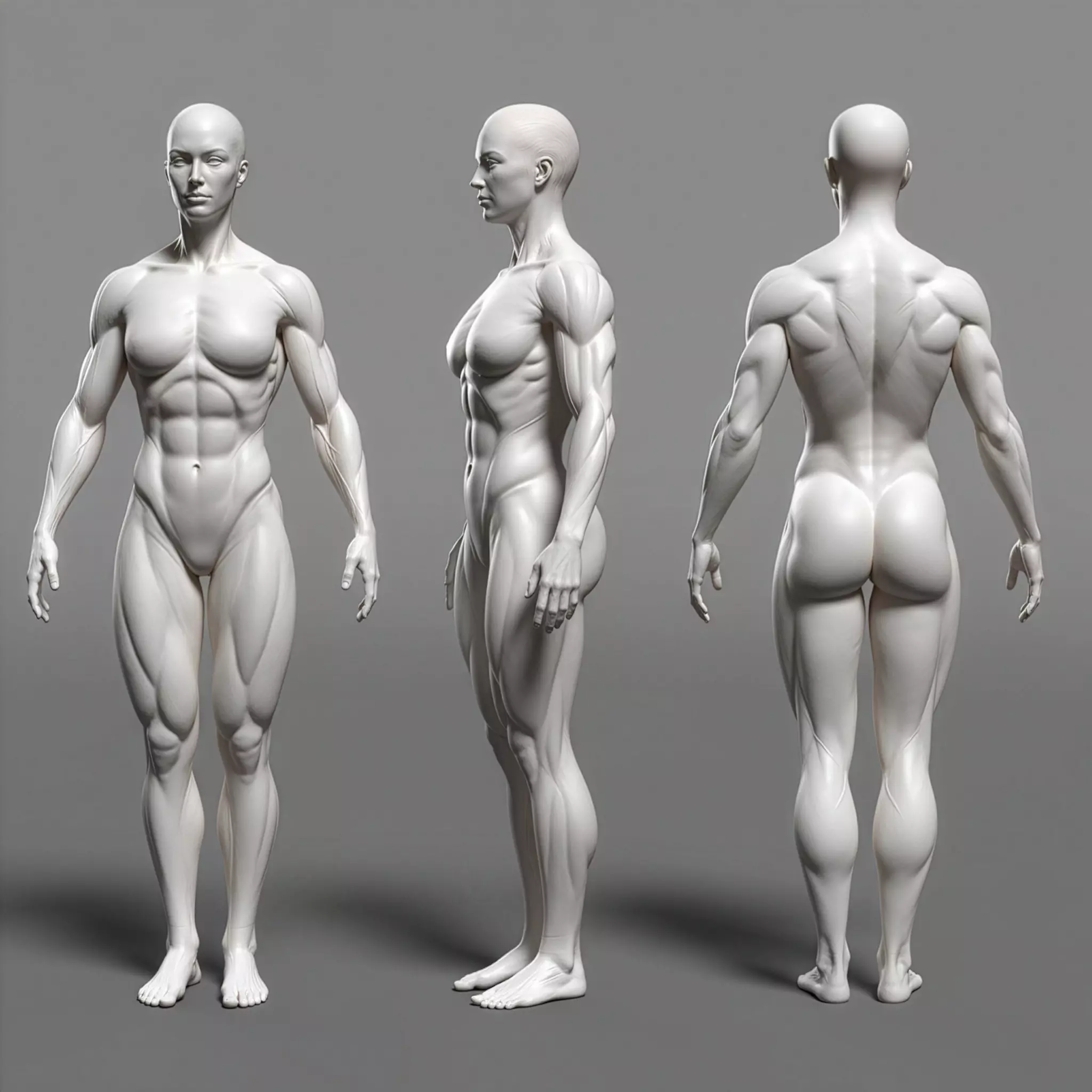 3D Female Character Sculpt 3D model_0