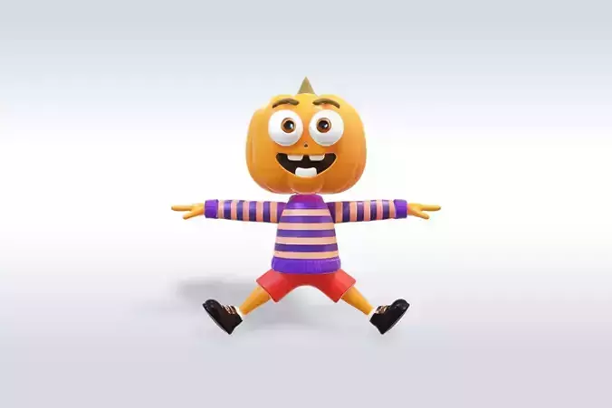 Cheerful Pumpkin Cute Halloween