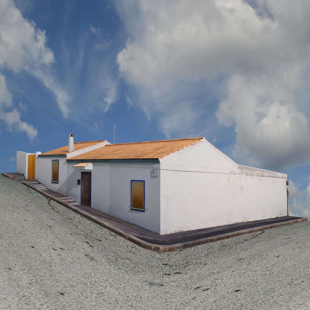 Fisherman Home - Low Poly Low-poly 3D model_1