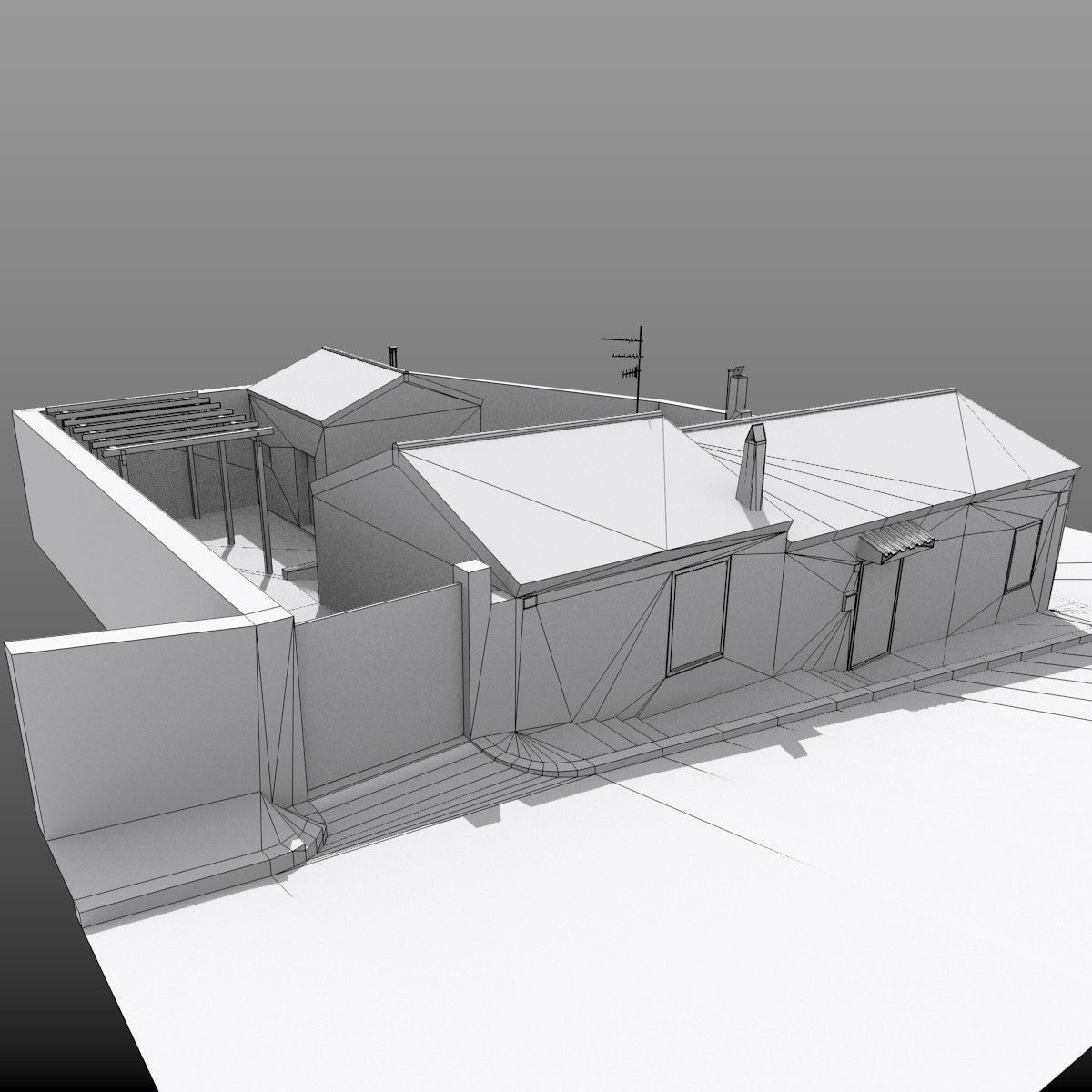 Fisherman Home - Low Poly Low-poly 3D model_9