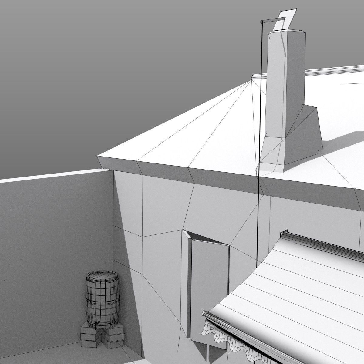 Fisherman Home - Low Poly Low-poly 3D model_12