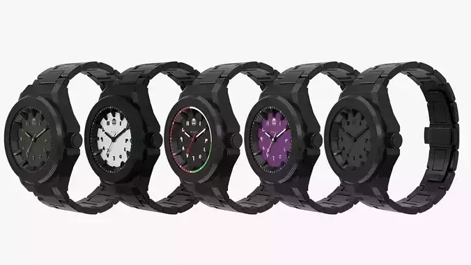 Elite Modular Black Watches
