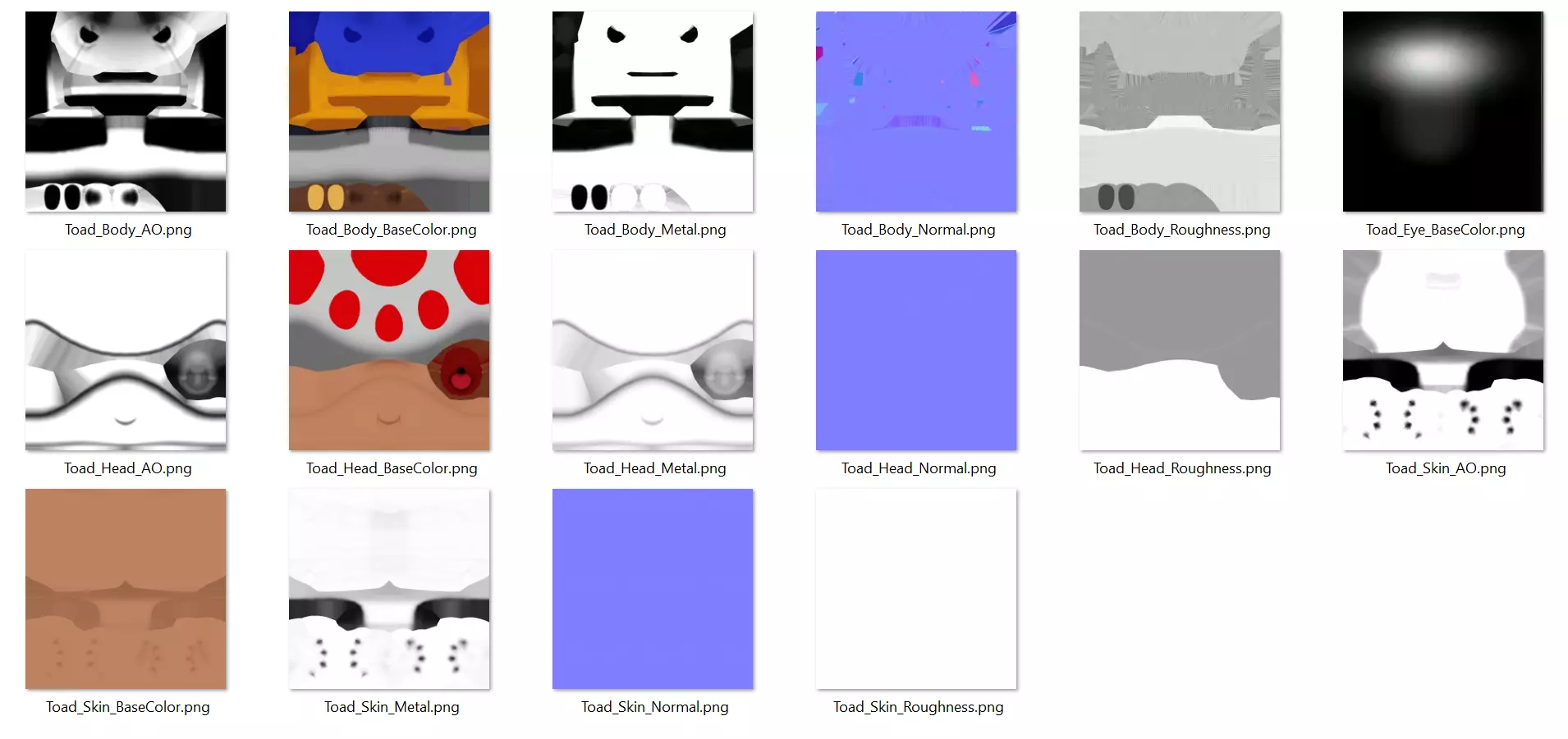 Toad - Mario Low-poly 3D model_5