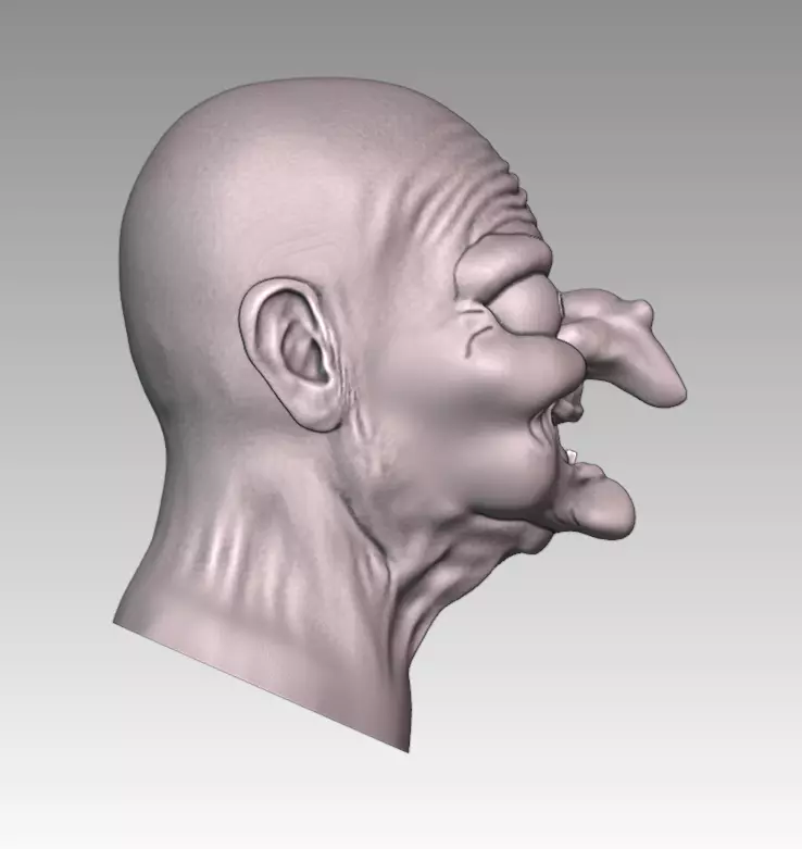 EVIL QUEEN WITCH MASK - Snow White 3D print model_20