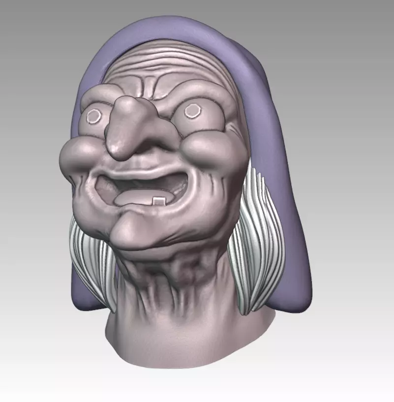 EVIL QUEEN WITCH MASK - Snow White 3D print model_15